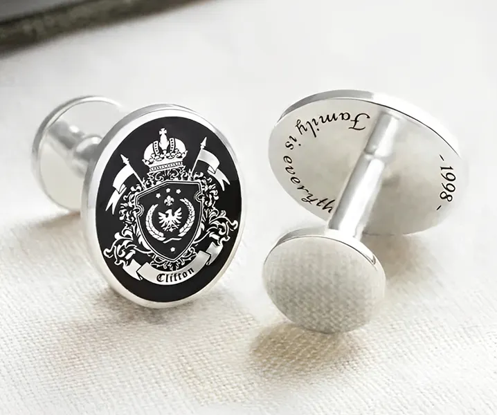 Luxury Custom Cufflinks with Logo