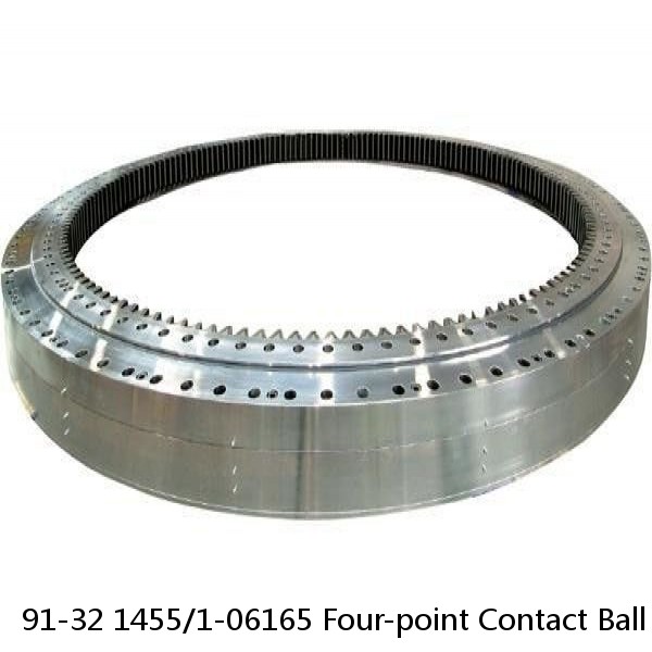 91-32 1455/1-06165 Four-point Contact Ball Slewing Bearing With External Gear #1 image