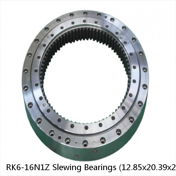RK6-16N1Z Slewing Bearings (12.85x20.39x2.205inch) With Internal Gear #1 image